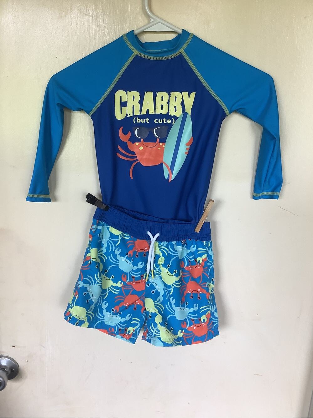 BCOOL Toddler Boys 2 PC Rashguard Short Set size 2T
